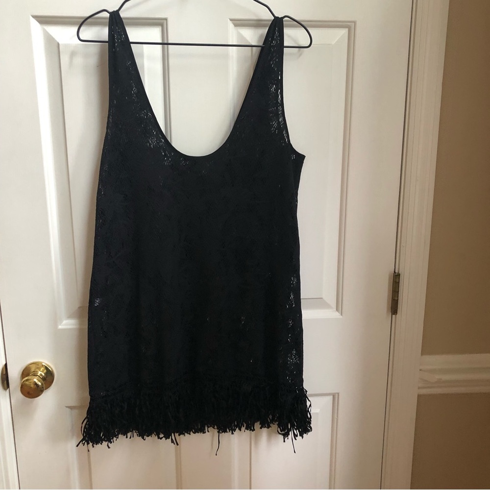 Victoria Secret lace fringe coverup